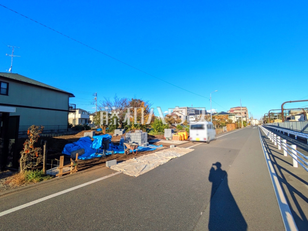 接道状況および現場風景　【調布市国領町２丁目】
