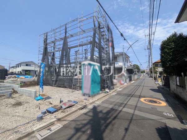 接道状況および現場風景 【三鷹市野崎1丁目】 接道状況および現場風景 【三鷹市野崎1丁目】