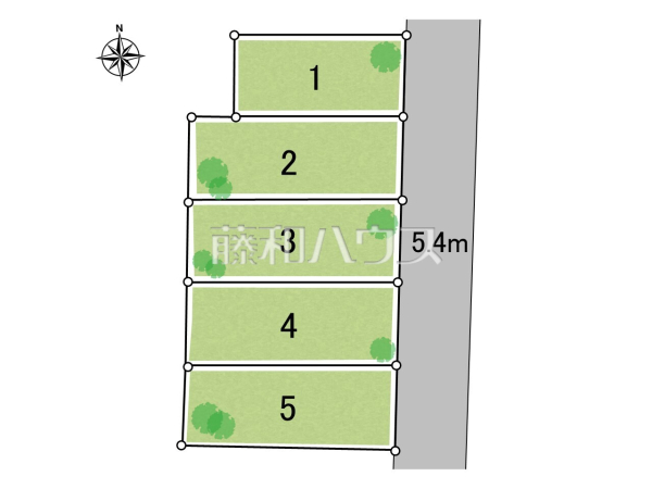 全体区画図　【名古屋市北区東長田町２丁目】