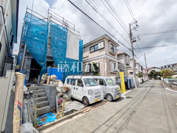 接道状況および現場風景　【狛江市西野川４丁目】