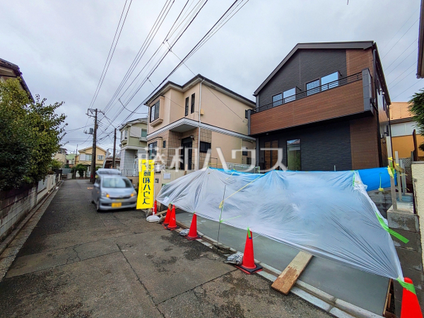 接道状況および現場風景　【狛江市西野川４丁目】