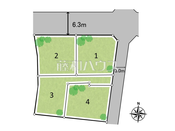 全体区画図　【国分寺市東元町４丁目】