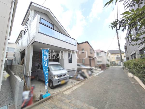 接道状況および現場風景　【練馬区上石神井南町】