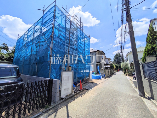 接道状況および現場風景　【三鷹市井口４丁目】