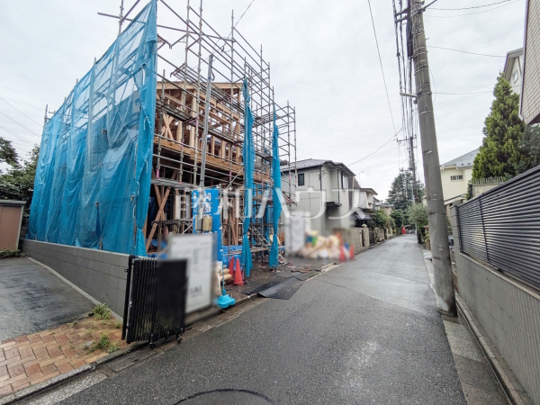 接道状況および現場風景　【三鷹市井口４丁目】