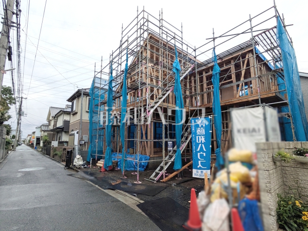 接道状況および現場風景　【三鷹市井口４丁目】