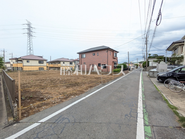 接道状況および現場風景　【所沢市大字上安松】