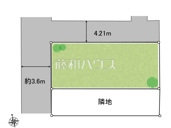 全体区画図　【所沢市大字上安松】