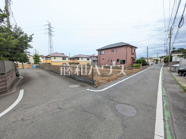 接道状況および現場風景　【所沢市大字上安松】