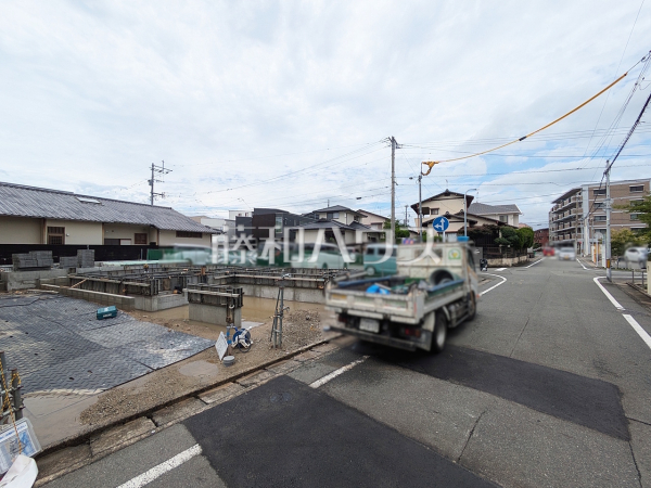 接道状況および現場風景　【福岡市早良区南庄３丁目】