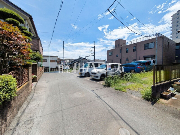 接道状況および現場風景　【所沢市東町】