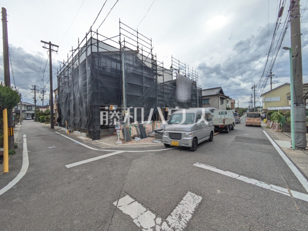 接道状況および現場風景　【名古屋市守山区高島町】