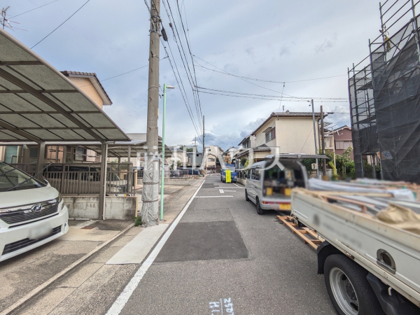 接道状況および現場風景　【名古屋市守山区高島町】