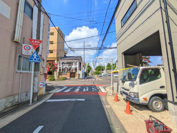 接道状況および現場風景　【名古屋市北区清水２丁目】