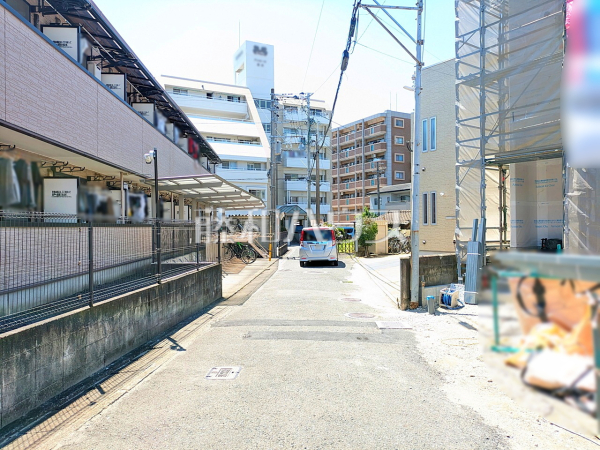 接道状況および現場風景　【福岡市南区高木２丁目】
