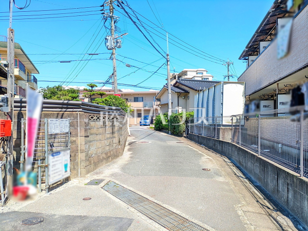 接道状況および現場風景　【福岡市南区高木２丁目】