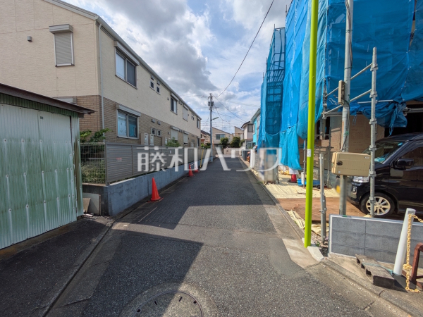 接道状況および現場風景　【世田谷区桜上水２丁目】