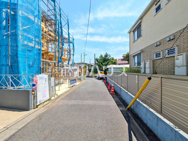 接道状況および現場風景　【世田谷区桜上水２丁目】