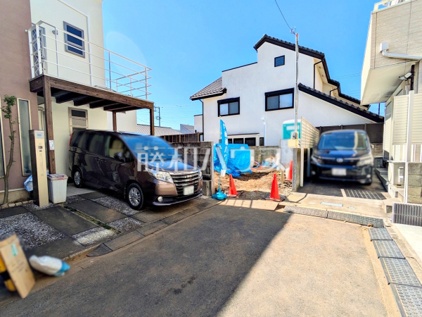 接道状況および現場風景　【三鷹市井口４丁目】