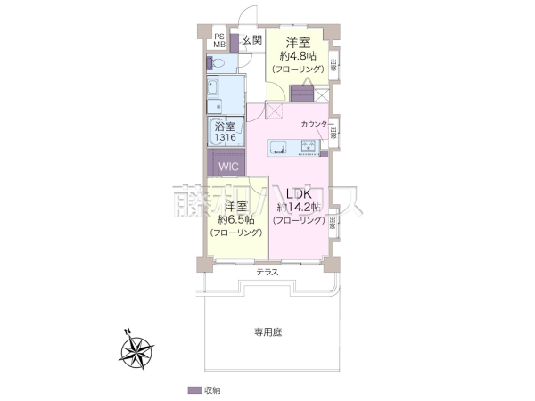 間取図　【田園キャッスル府中】