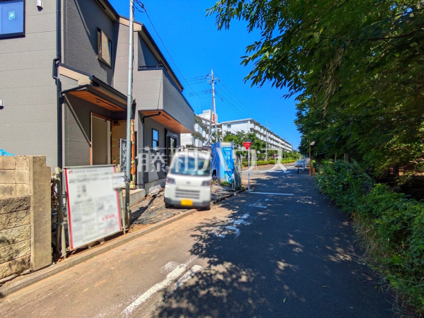 接道状況および現場風景　【小平市津田町２丁目】