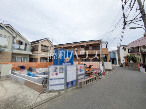接道状況および現場風景　【調布市多摩川３丁目】