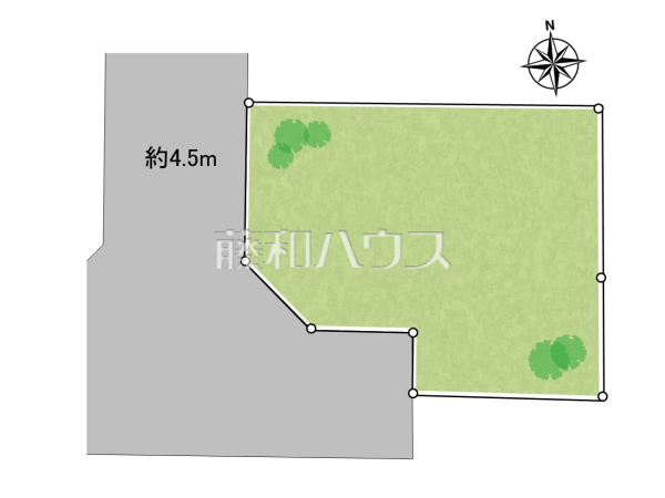 全体区画図　【小平市花小金井８丁目】