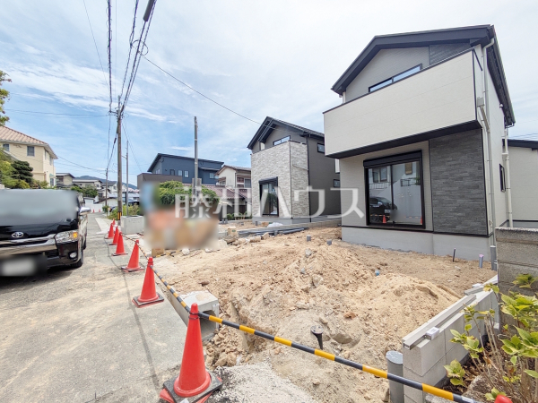 1号棟　接道状況および現場風景　【福岡市早良区飯倉６丁目】