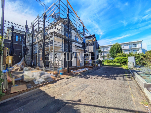 接道状況および現場風景　【昭島市朝日町４丁目】