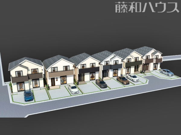 昭島市中神町2丁目　全6棟　新築分譲住宅物件画像