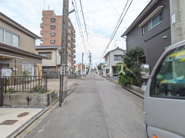接道状況および現場風景　【名古屋市守山区鳥羽見２丁目】
