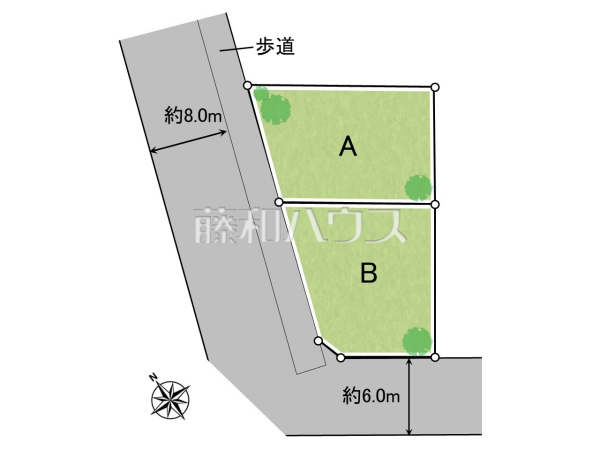 全体区画図　【名古屋市守山区緑ヶ丘】