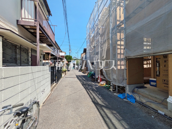 接道状況および現場風景　【杉並区阿佐谷南１丁目】