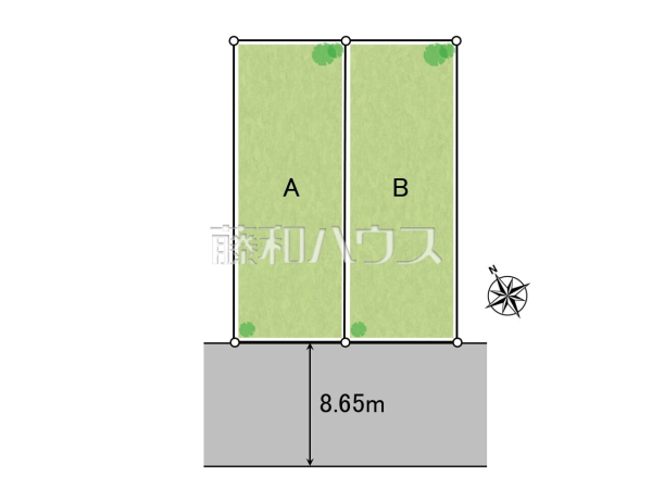 全体区画図　【調布市深大寺元町３丁目】