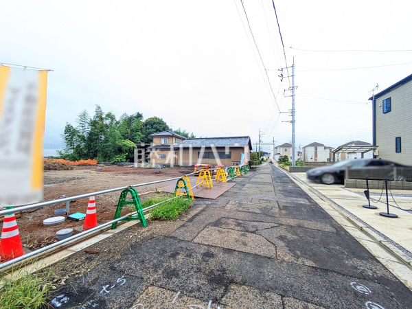 接道状況および現場風景　【富士見市大字水子】