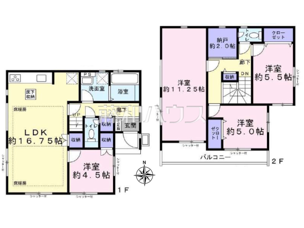 間取図　【西東京市中町１丁目】