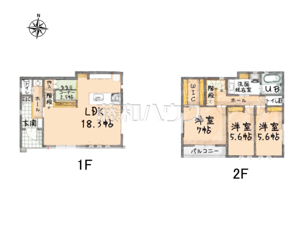間取図　【所沢市大字上安松】