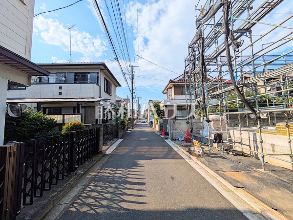 接道状況および現場風景　【小平市仲町】