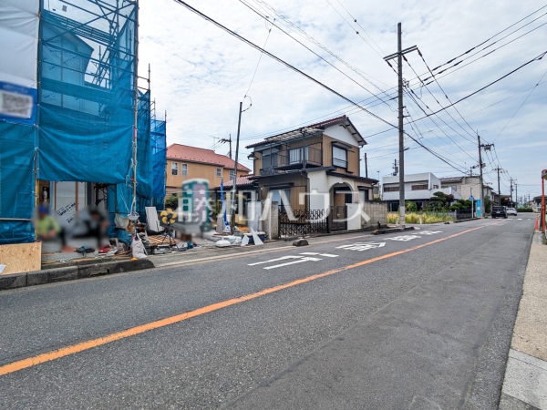 接道状況および現場風景　【志木市柏町２丁目】