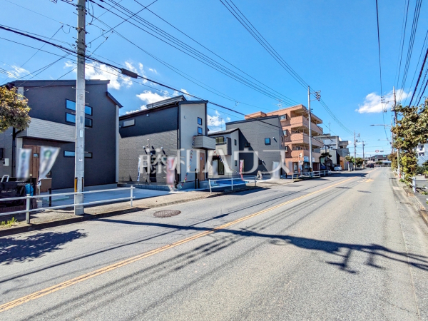 接道状況および現場風景　【武蔵村山市大南１丁目】