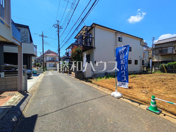 接道状況および現場風景　【富士見市鶴瀬西３丁目】