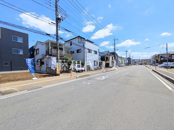 接道状況および現場風景　【富士見市鶴瀬西３丁目】