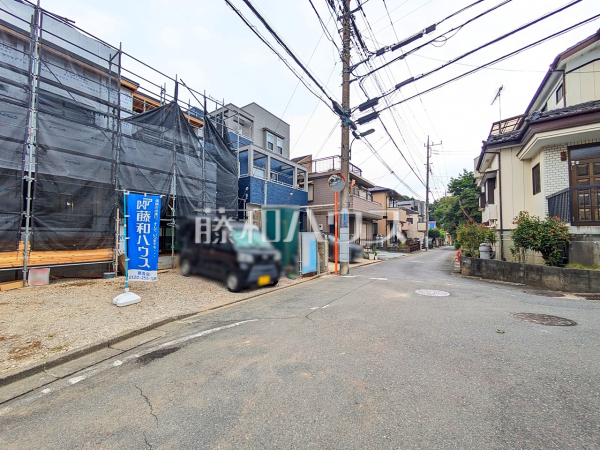 接道状況および現場風景　【朝霞市岡３丁目】
