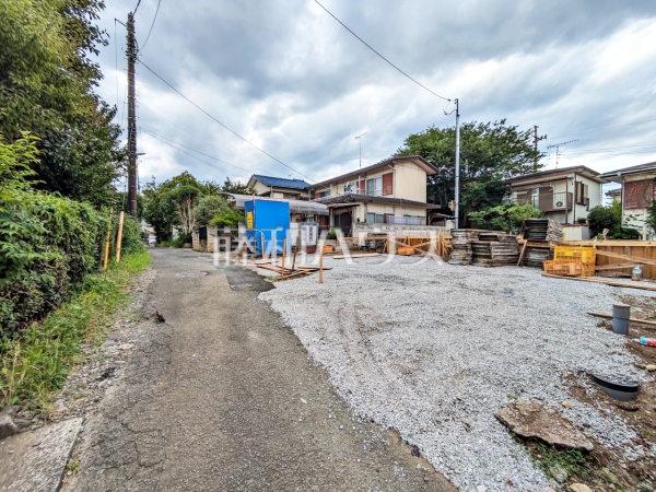 接道状況および現場風景　【昭島市郷地町１丁目】