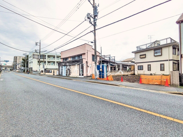 接道状況および現場風景　【立川市羽衣町２丁目】 平日のご案内も可能です。まずはお気軽にお問合せ下さいませ。 