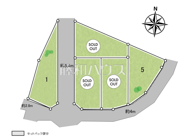 全体区画図　【武蔵村山市神明４丁目】