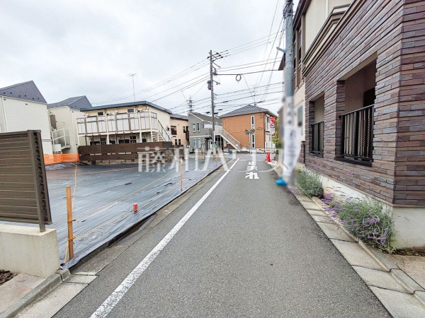 接道状況および現場風景　【杉並区宮前４丁目】