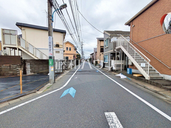 接道状況および現場風景　【杉並区宮前４丁目】