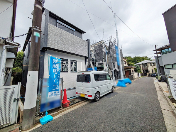 接道状況および現場風景　【練馬区立野町】