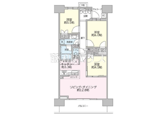 間取図　【リビオ国分寺ステーションアベニュー】